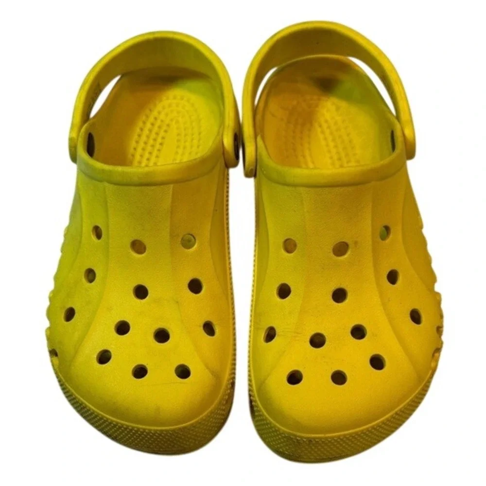 Crocs Baya Clog Lemon Yellow Comfort Slip On Waterproof Shoes Men's 8 Women's 10